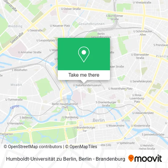 Карта Humboldt-Universität zu Berlin