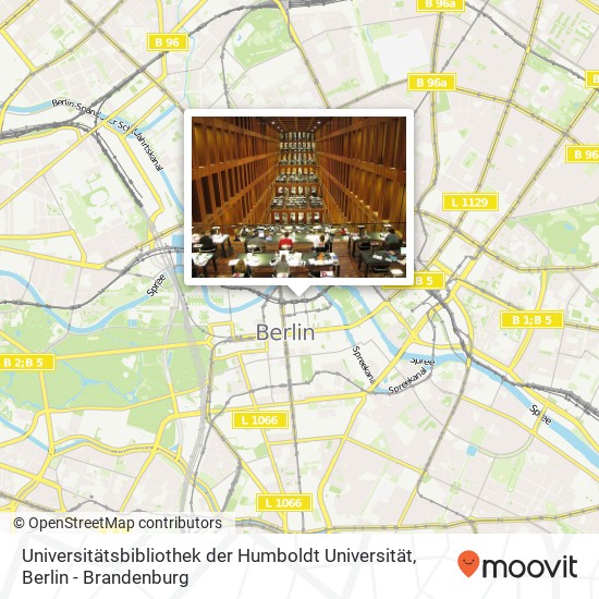 Universitätsbibliothek der Humboldt Universität map