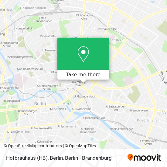 Hofbrauhaus (HB), Berlin map