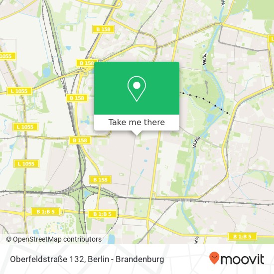 Карта Oberfeldstraße 132