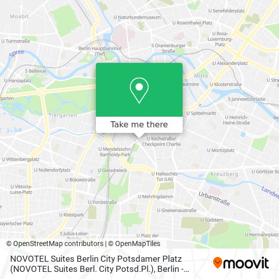 Карта NOVOTEL Suites Berlin City Potsdamer Platz (NOVOTEL Suites Berl. City Potsd.Pl.)