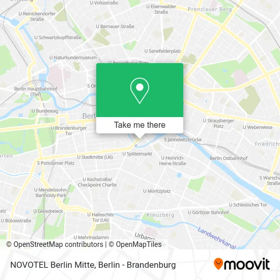Карта NOVOTEL Berlin Mitte