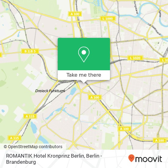 Карта ROMANTIK Hotel Kronprinz Berlin