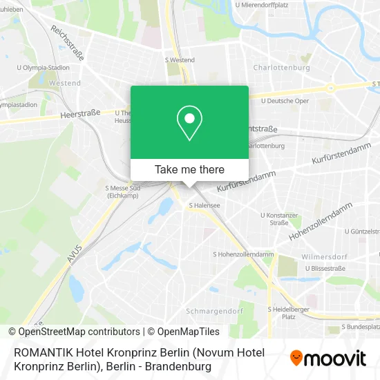 Карта ROMANTIK Hotel Kronprinz Berlin