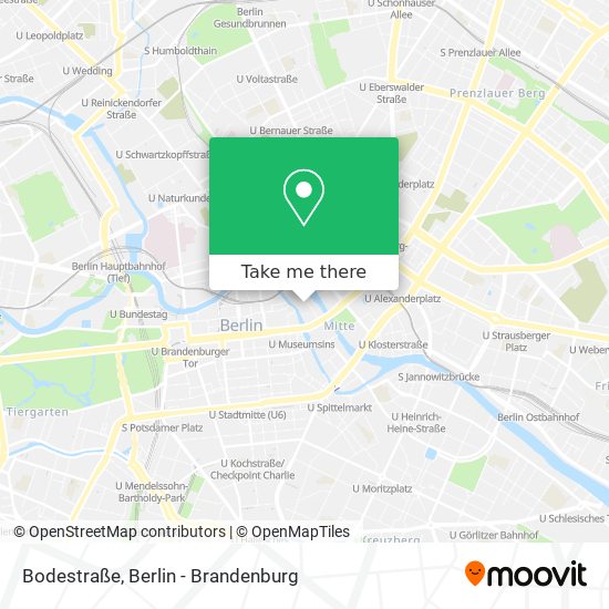 Bodestraße map