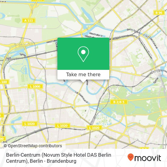 Berlin-Centrum (Novum Style Hotel DAS Berlin Centrum) map