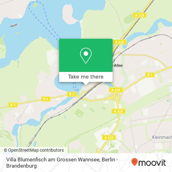 Villa Blumenfisch am Grossen Wannsee map