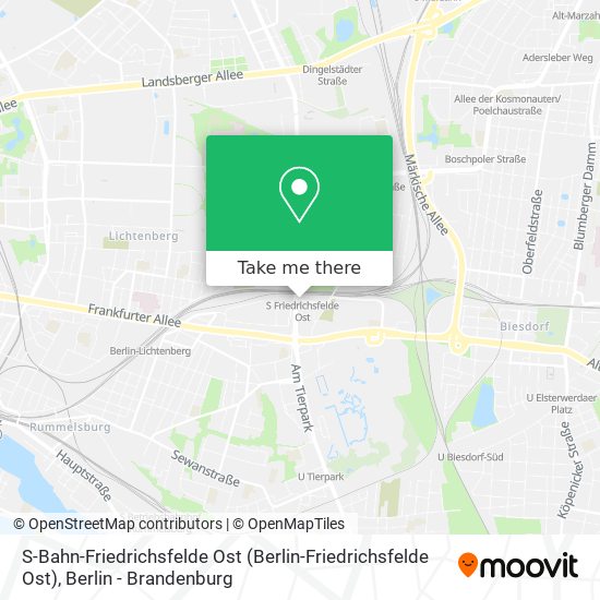 S-Bahn-Friedrichsfelde Ost (Berlin-Friedrichsfelde Ost) map