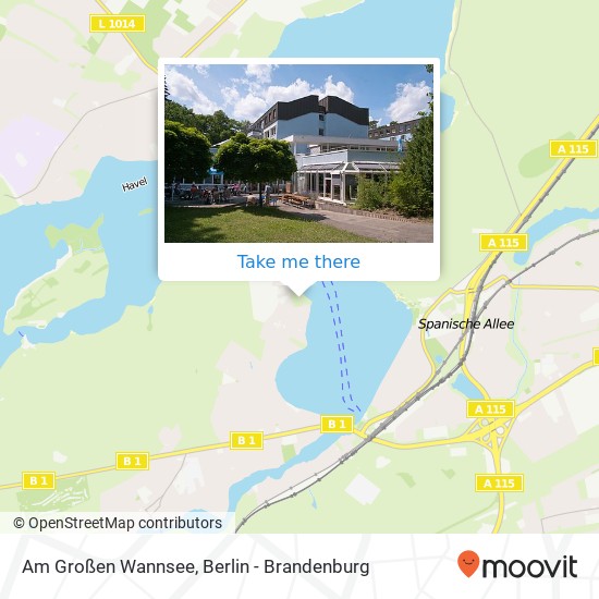 Am Großen Wannsee map
