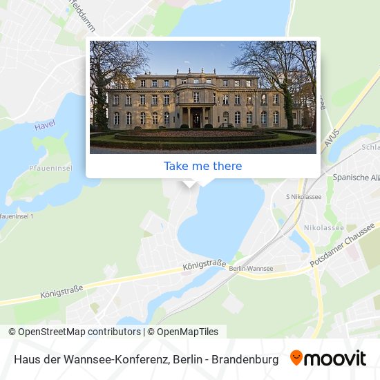 Карта Haus der Wannsee-Konferenz