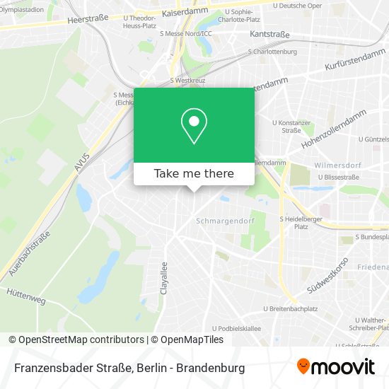 Карта Franzensbader Straße