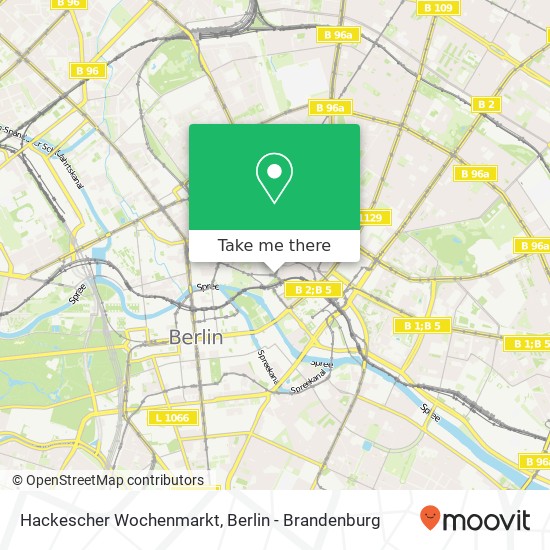 Карта Hackescher Wochenmarkt