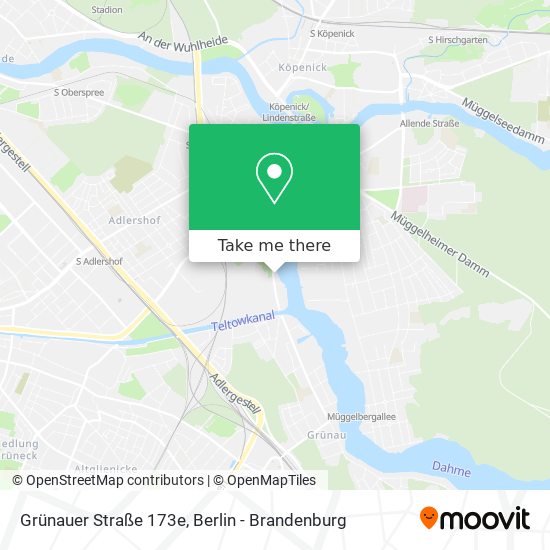 Карта Grünauer Straße 173e