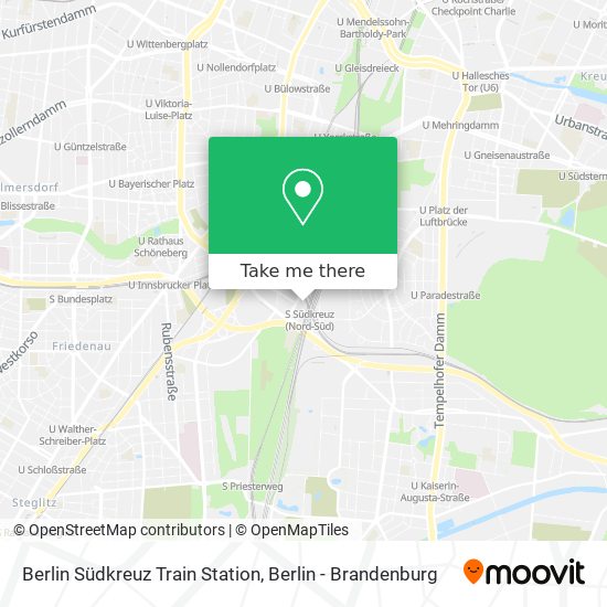 Berlin Südkreuz Train Station map