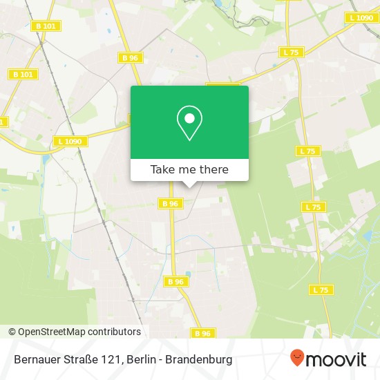 Карта Bernauer Straße 121