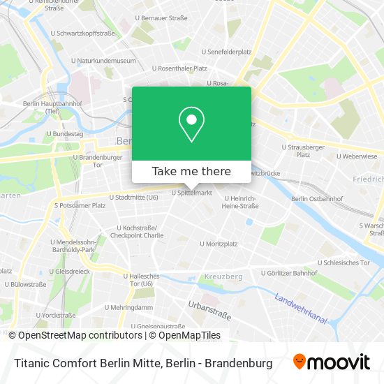 Titanic Comfort Berlin Mitte map