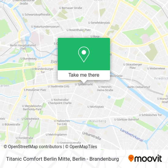Titanic Comfort Berlin Mitte map