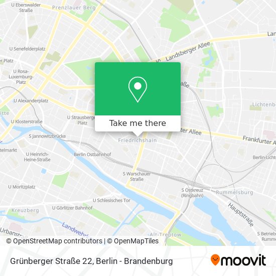 Grünberger Straße 22 map