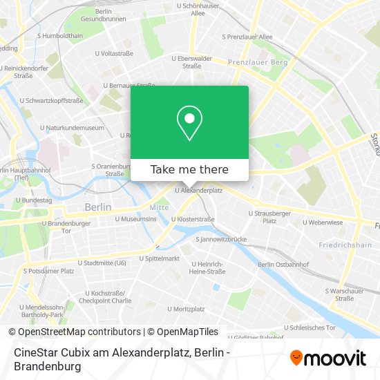 Карта CineStar Cubix am Alexanderplatz