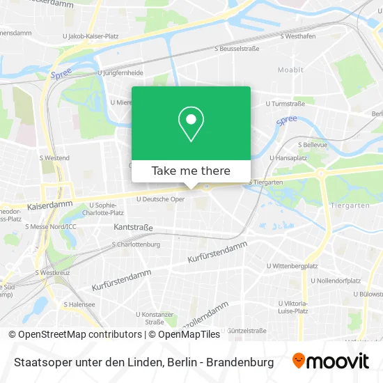 Карта Staatsoper unter den Linden