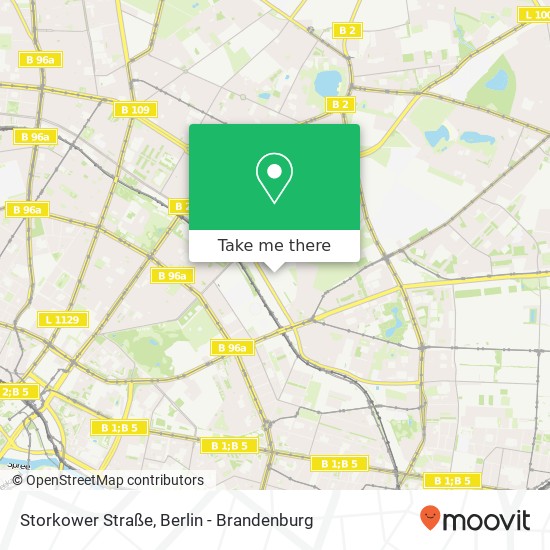 Карта Storkower Straße