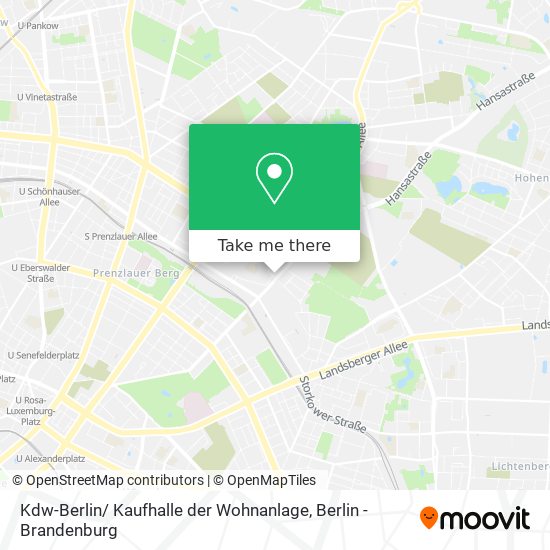 Карта Kdw-Berlin/ Kaufhalle der Wohnanlage