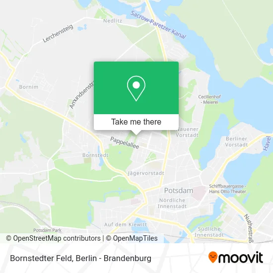 Карта Bornstedter Feld