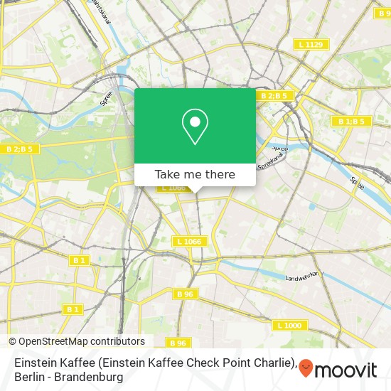 Einstein Kaffee (Einstein Kaffee Check Point Charlie) map