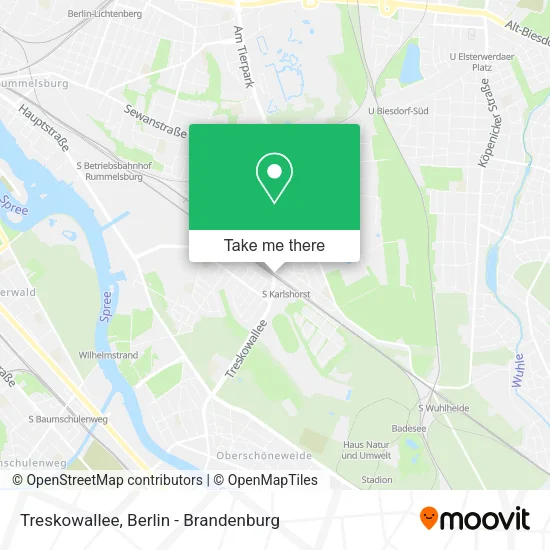 Карта Treskowallee