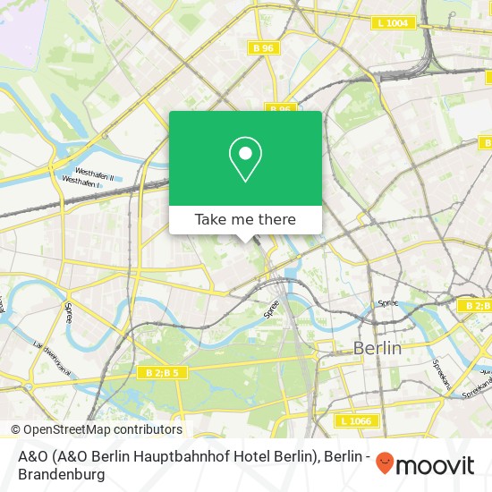 A&O (A&O Berlin Hauptbahnhof Hotel Berlin) map