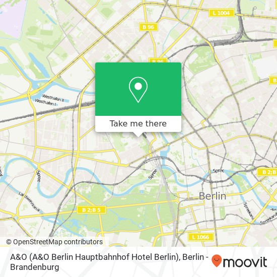 Карта A&O (A&O Berlin Hauptbahnhof Hotel Berlin)