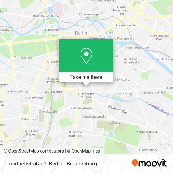 Friedrichstraße 1 map