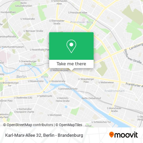 Карта Karl-Marx-Allee 32