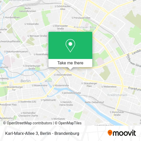Карта Karl-Marx-Allee 3