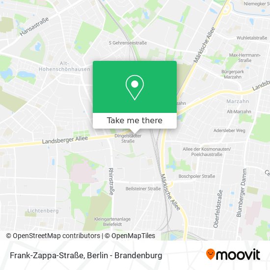 Карта Frank-Zappa-Straße