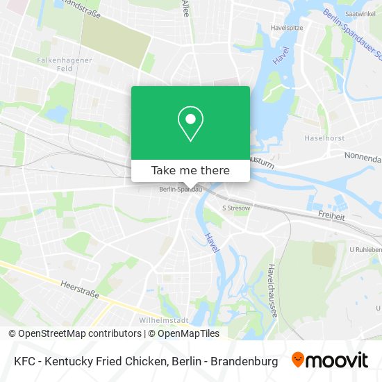 KFC - Kentucky Fried Chicken map