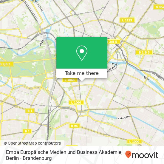 Emba Europäische Medien und Business Akademie map