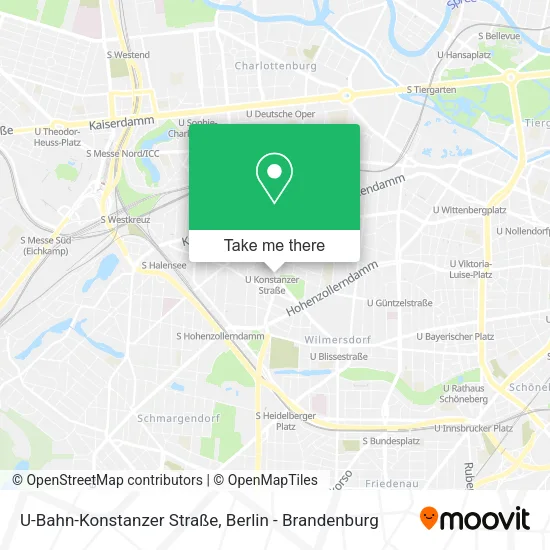 Карта U-Bahn-Konstanzer Straße