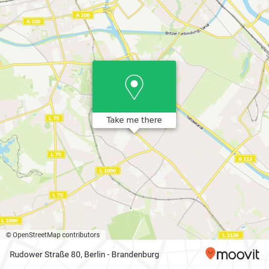 Rudower Straße 80 map