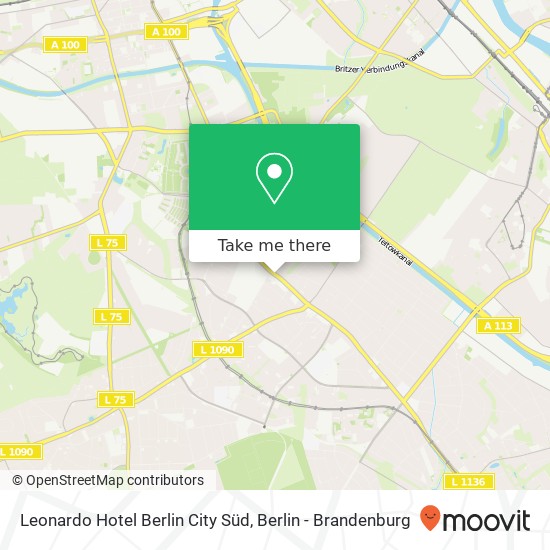 Leonardo Hotel Berlin City Süd map