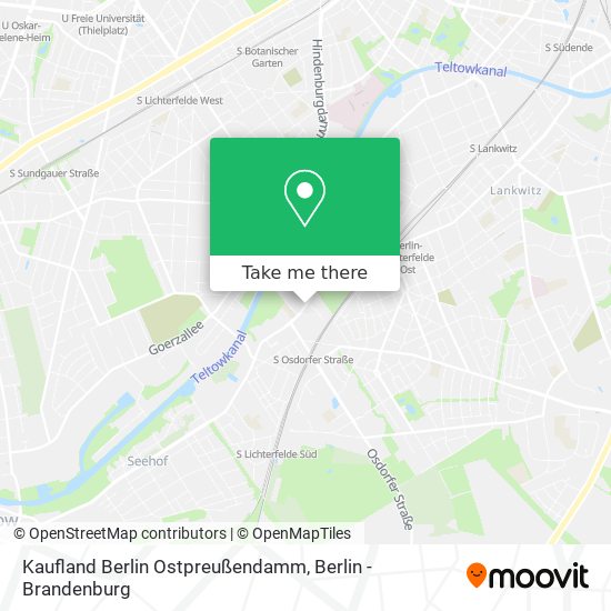 Карта Kaufland Berlin Ostpreußendamm