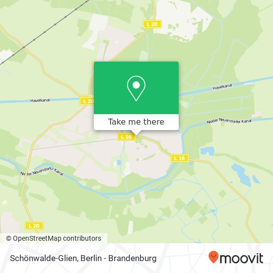 Schönwalde-Glien map
