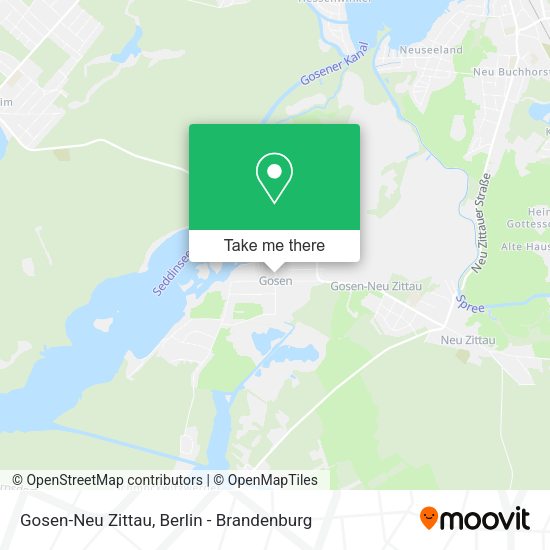 Gosen-Neu Zittau map
