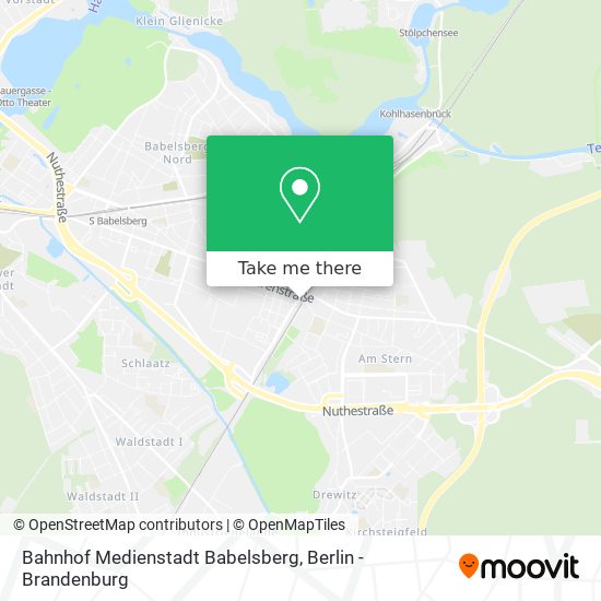Карта Bahnhof Medienstadt Babelsberg