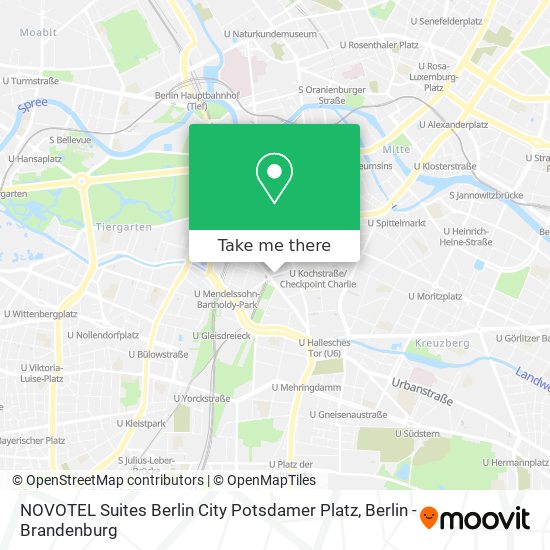 NOVOTEL Suites Berlin City Potsdamer Platz map