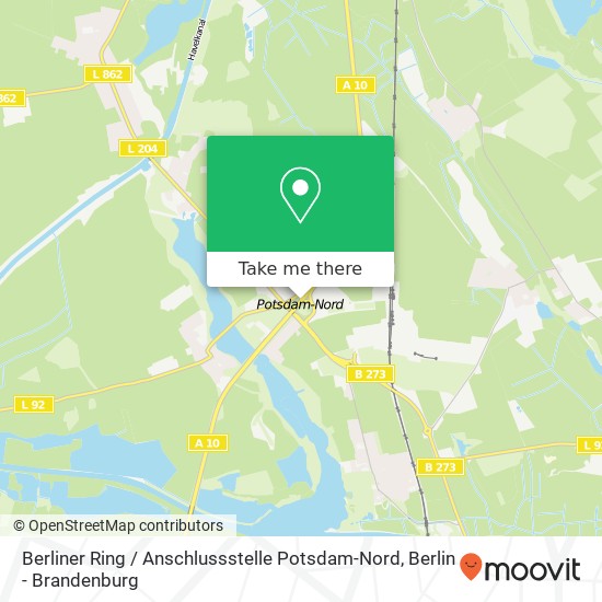 Berliner Ring / Anschlussstelle Potsdam-Nord map