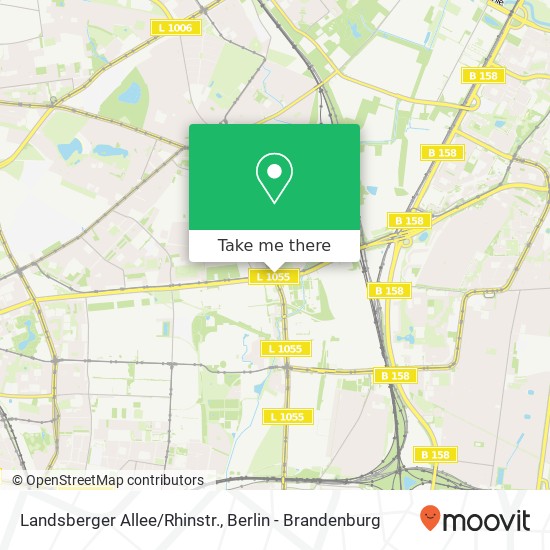 Landsberger Allee/Rhinstr. map