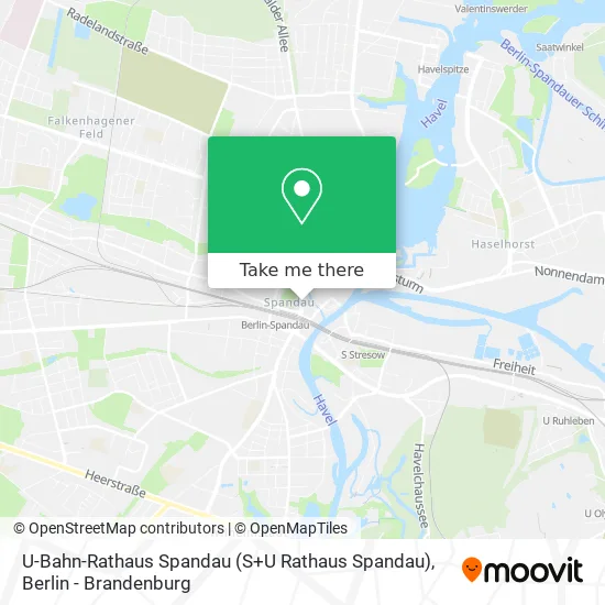 Карта U-Bahn-Rathaus Spandau