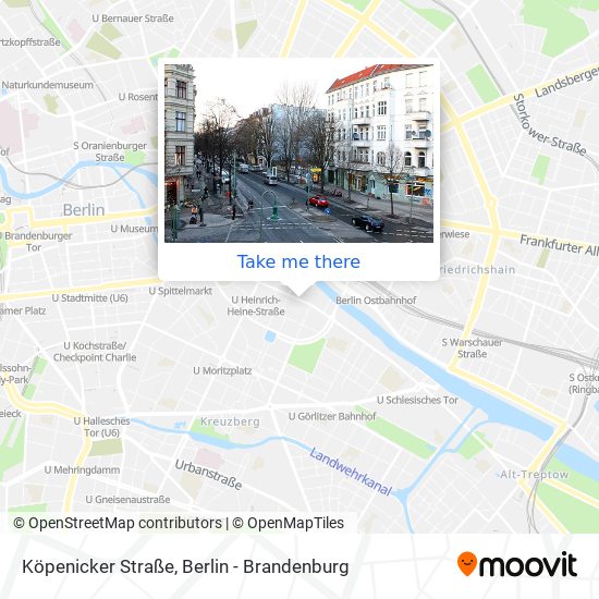 Карта Köpenicker Straße