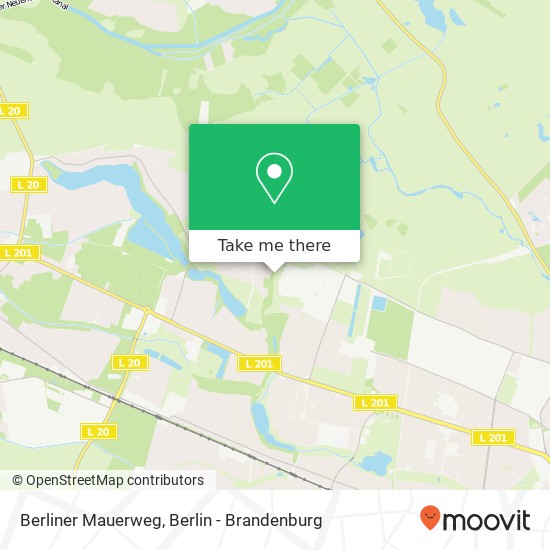 Карта Berliner Mauerweg